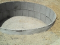 Cisterna de cemento en construcción