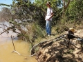 Ponto de Captação de água do Rio Pardo, comunidade de Lagedo, São Francisco, MG