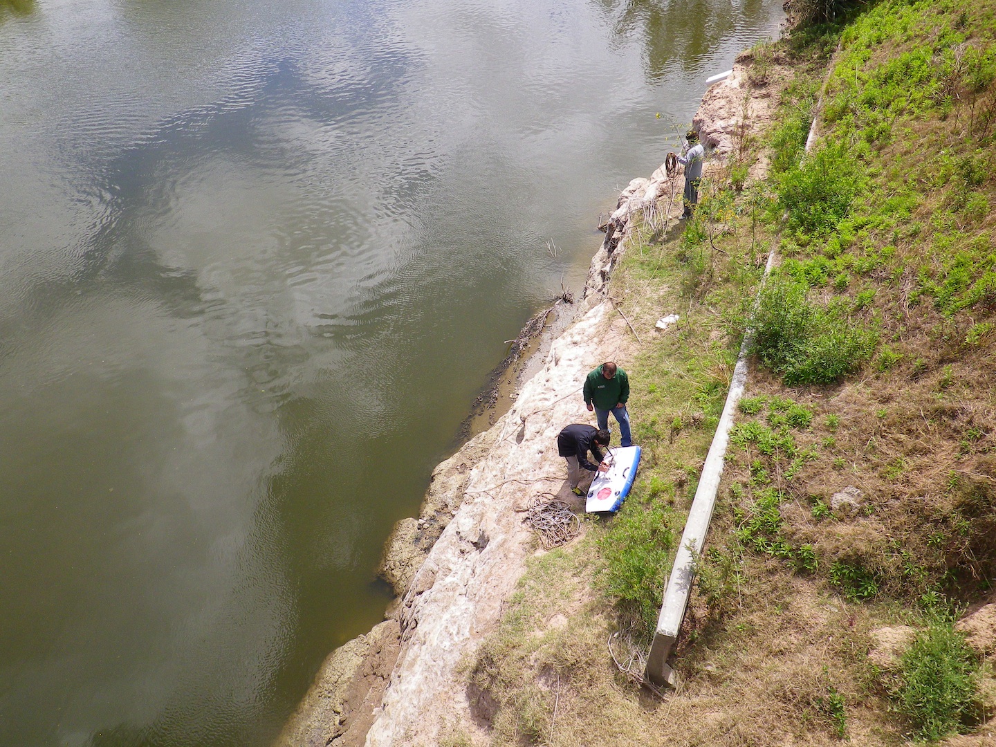 Fazendo trabalho de campo, Bacia do Rio Carcarañá 7