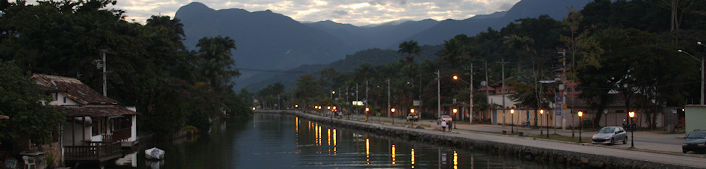 Canal em Paraty, Rio de Janeiro, Brasil