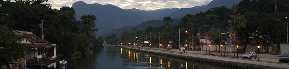 Water canal, Paraty, Rio de Janeiro, Brazil